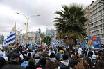 Recibimiento de la Selección Uruguaya de Fútbol en la rambla de Pocitos de Montevideo el 13 de Julio de 2010. - Foto #38115