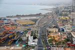 Avenida Máximo Lira y Pedro Montt. Puerto de Arica. Edificio de Aduanas. Parque Benjamín Vicuña Mackenna - Foto #49855