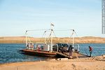 Balsa para el cruce de la laguna Garzón por ruta 10 entre los departamentos de Rocha y Maldonado - Foto #54302