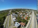 Vista aérea del cruce de la Avenida Eugenio Garzón con el Bulevar Batlle y Ordóñez - Foto #61136