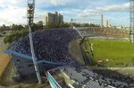 Estadio Centenario. 27 de abril de 2014. Campeonato Clausura. Tribuna Colombes, hinchada de Nacional - Foto #63528