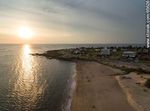 Vista aérea del sol poniente en Punta Fría - Foto #65626