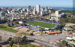 Vista aérea del Parque Rodó, estadio Luis Franzini y el barrio Punta Carretas. Facultad de Ingeniería - Foto #67840