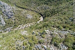 Vista aérea de un sector de la Quebrada de los Cuervos. Arroyo Yerbal Chico - Foto #70260