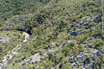 Vista aérea de un sector de la Quebrada de los Cuervos. Arroyo Yerbal Chico - Foto #70259