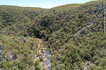 Vista aérea de un sector de la Quebrada de los Cuervos. Arroyo Yerbal Chico - Foto #70242