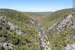 Vista aérea de un sector de la Quebrada de los Cuervos. Arroyo Yerbal Chico - Foto #70237