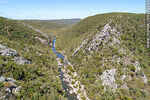 Vista aérea de un sector de la Quebrada de los Cuervos. Arroyo Yerbal Chico - Foto #70233