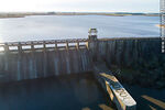 Vista aérea de la represa Rincón del Bonete - Foto #73288