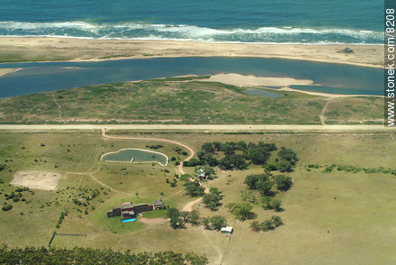 Route 10 and inlet of the lake Garzon - Punta del Este and its near resorts - URUGUAY. Photo #8208