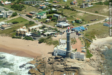 Vista aérea del faro de José Ignacio - Punta del Este y balnearios cercanos - URUGUAY. Foto No. 8219