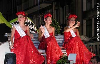 Queens of Carnival, 2002. - Department of Montevideo - URUGUAY. Photo #1118