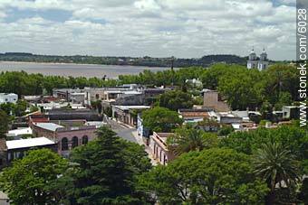 Vistas aéreas desde el Faro de Colonia. - Departamento de Colonia - URUGUAY. Foto No. 6028