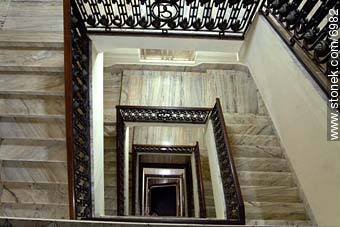 Stair of Palacio Salvo  - Department of Montevideo - URUGUAY. Photo #6982