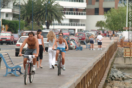 En bicicleta por la rambla - Punta del Este y balnearios cercanos - URUGUAY. Foto No. 8056