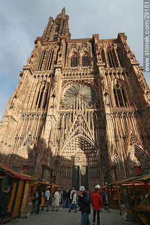 Cathedral of Strasbourg - Region of Alsace - FRANCE. Photo #29101
