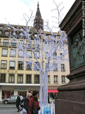 Adornos navideños en Estrasburgo - Región de Alsacia - FRANCIA. Foto No. 29118