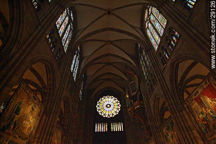 Inside the Cathedral of Strasbourg - Region of Alsace - FRANCE. Photo #29126