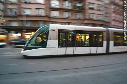 Streetcar in Strasbourg - Region of Alsace - FRANCE. Photo #29164
