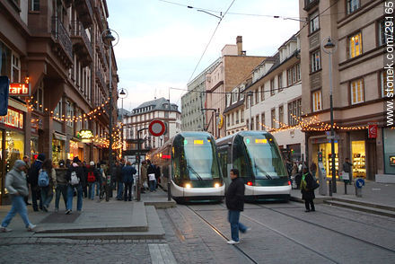 Streetcar in Strasbourg - Region of Alsace - FRANCE. Photo #29165