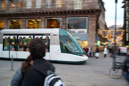 Streetcar in Strasbourg - Region of Alsace - FRANCE. Photo #29170