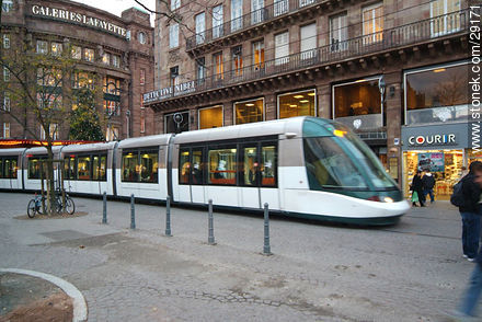 Streetcar in Strasbourg - Region of Alsace - FRANCE. Photo #29171