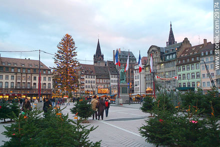 Plaza Kléber en Navidad - Región de Alsacia - FRANCIA. Foto No. 29174