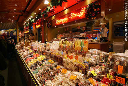 Feria de Navidad en Estrasburgo. Dulces - Región de Alsacia - FRANCIA. Foto No. 29213