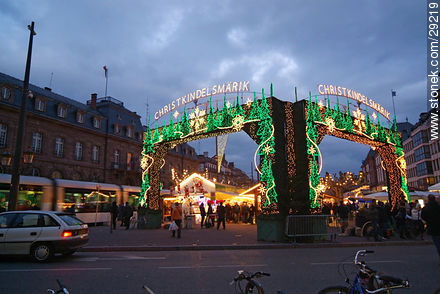 Christmas fair in Strasbourg. - Region of Alsace - FRANCE. Photo #29219