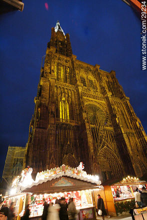 Cathedral of Strasbourg - Region of Alsace - FRANCE. Photo #29234