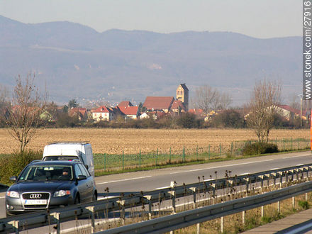 Routes A35 y E25, Alsace - Region of Alsace - FRANCE. Photo #27916