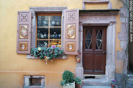 Town of Riquewihr in Christmas time - Region of Alsace - FRANCE. Foto No. 28066