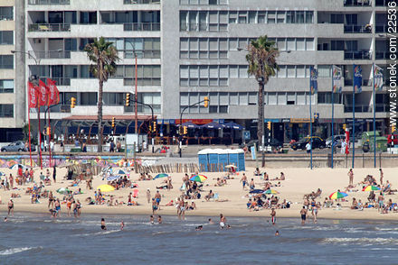 Pocitos beach - Department of Montevideo - URUGUAY. Photo #22536