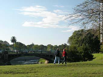 Puente sobre el arroyo Miguelete - Departamento de Montevideo - URUGUAY. Foto No. 2504