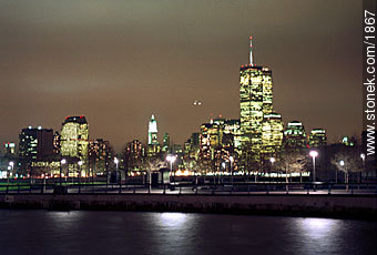 WTC from NJ (west) - State of New York - USA-CANADA. Photo #1867
