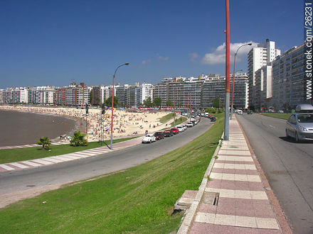 Playa y rambla Pocitos - Departamento de Montevideo - URUGUAY. Foto No. 26231