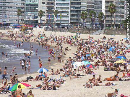 Pocitos beach - Department of Montevideo - URUGUAY. Photo #26240