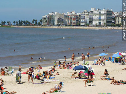 Pocitos beach - Department of Montevideo - URUGUAY. Photo #26243