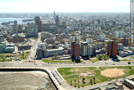 Rambla Sur y Ciudadela. - Departamento de Montevideo - URUGUAY. Foto No. 5382