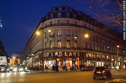 Tienda Old England (inaugurada en 1886). Le Grand Hotel. Boulevard de Capucines. - París - FRANCIA. Foto No. 24438