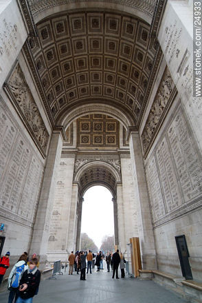 Arc du Triomphe - París - FRANCIA. Foto No. 24933