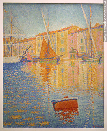 Paul Signac (1863-1935) La bouee Rouge (1893) - Paris - FRANCE. Foto No. 25694