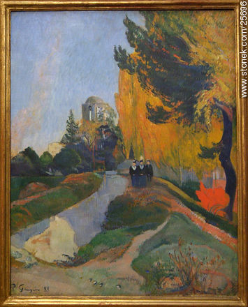 Paul Gauguin (1848-1903).  Les Alyscamps, Arles. - Paris - FRANCE. Foto No. 25696