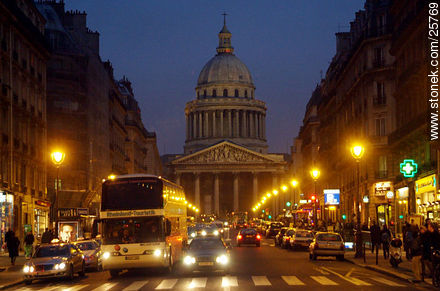 Rue Soufflot. Pantheon - Paris - FRANCE. Photo #25769