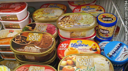 Variedad de helados - París - FRANCIA. Foto No. 25784