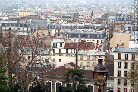 Vista de Paris desde el Sacre Coeur - París - FRANCIA. Foto No. 25794