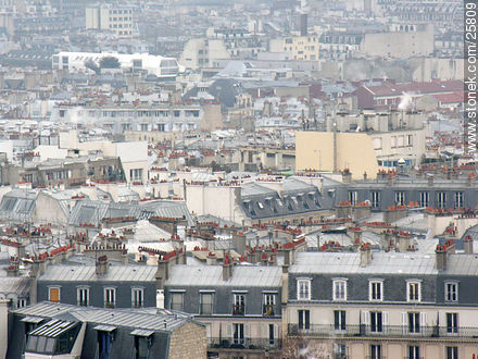 Vista de Paris desde el Sacre Coeur - París - FRANCIA. Foto No. 25809