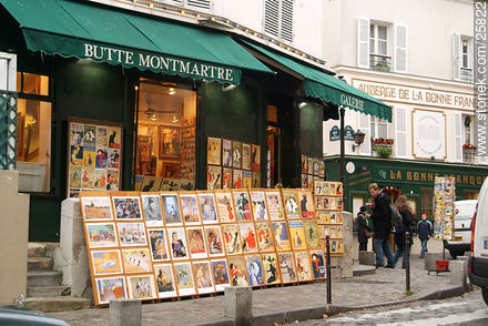 Butte Montmarte. Reproducciones de láminas antiguas - París - FRANCIA. Foto No. 25822