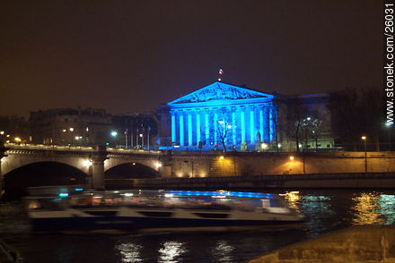 Asemblée Nationale (azul). Pont de la Concorde. - Paris - FRANCE. Foto No. 26031