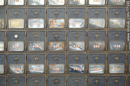 Post office boxes - Department of Montevideo - URUGUAY. Photo #17399
